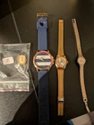 Lot Of 4 Vintage Women's Watches, Untested, Oris, Armitron, Timex, And Couture