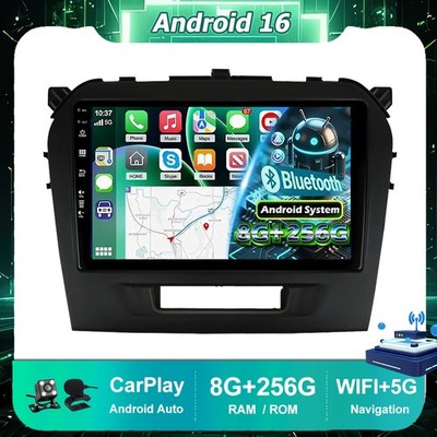 Android16 FÜR SUZUKI VITARA 2015-2020 Autoradio CarPlay Navi GPS DAB+ 8GB+256GB 