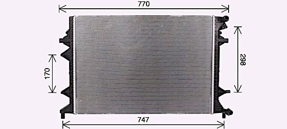VN2415 AVA Radiator FIT VW BEETLE (2011) 1.4 TSI BLUEMOTION
