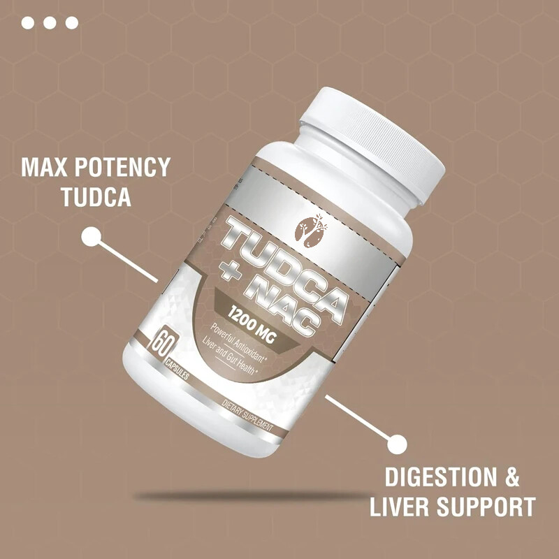 TUDCA contiene suplemento NAC 1200mg -60 cápsulas