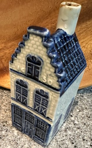 KLM Royal Delft Blue Holland #15 House Amsterdam 3.75" Ceramic RUNBENDE - EMPTY