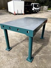 4ft 11" X 3ft 1.5" ENGINEERS CAST IRON SURFACE TABLE FABRICATION WELDING UK A-67