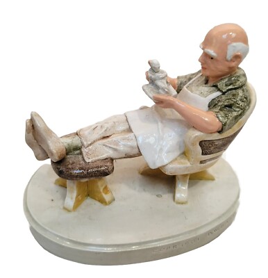 SEBASTIAN MINIATURES: ''Self-Portrait Prescott W. Baston'' 50th Anniv. Vtg NOS