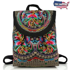 Women Handmade Mini Backpack Purse Adjustable Strap Shoulder Travel Bag Rucksack