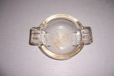 VINTAGE CLEAR GLASS ASHTRAY