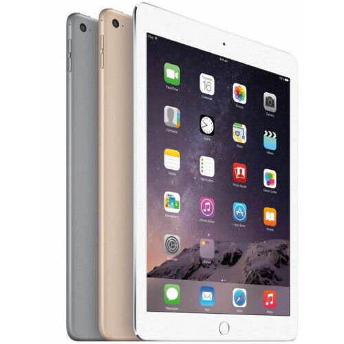 Apple iPad Air 2 (2nd Gen) 128GB Wi-Fi 9.7" Gold Silver Gray (2014) - Very Good - Afbeelding 1 van 7