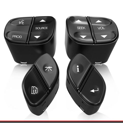 4PCS LED Light Steering Wheel Radio Volume Control Switch Button For Chevy GMC - Picture 3 of 13