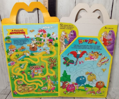 ハッピーミール Vintage 1987 McDonald's Happy Meal Box Lot Of 12