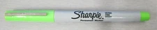 Vintage Sharpie Light Green Ultra Fine Point Permanent Marker Metal Clip New