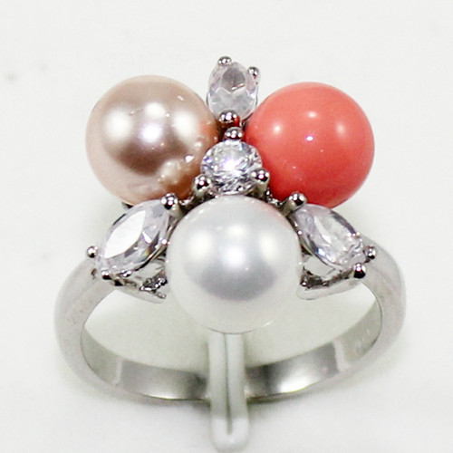 Green Jade Ring Pearl Agate Aventurine Rings 18K Gold Plated Party Jewelry Gifts - Picture 44 of 77