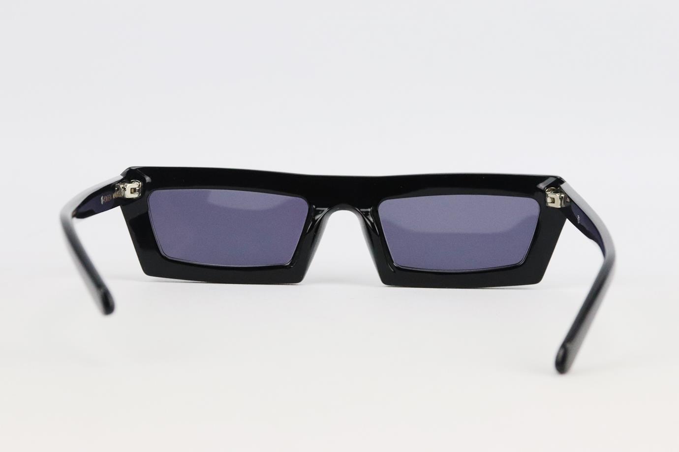KAREN WALKER RECTANGLE FRAME ACETATE SUNGLASSES - image 4