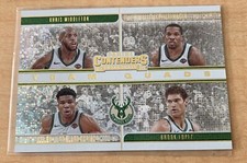 2019-20 Contenders Team Quads Bucks Khris Middleton Giannis Antetokounmpo-Lopez
