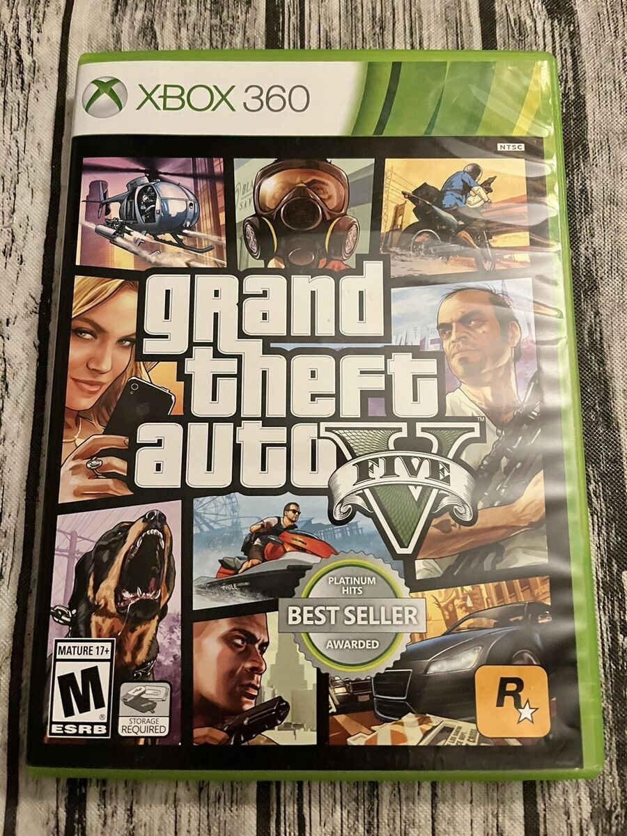 Grand Theft Auto V GTA 5 - Xbox 360 - Case and Manual Only