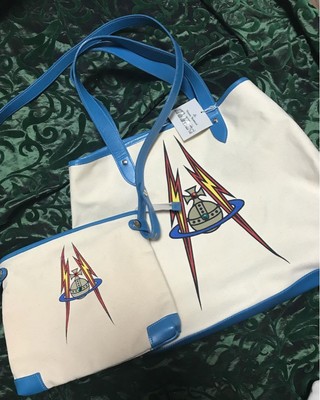 Vivienne Westwood Tote Bag 3Way Turquoise | eBay