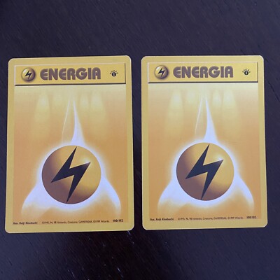1st edition symbol pokemon card 1st Edition Lightning Energy 100/102 Base Set Pokemon Card PT Near Mint