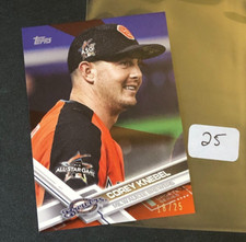 2017 Topps Update COREY KNEBEL #US191 Mini Orange Insert/25 Longhorns ⚾ BREWERS