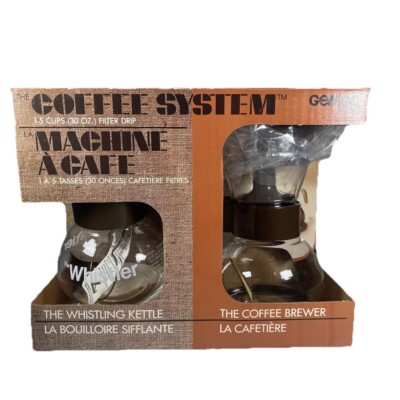 Vintage Kaffeemaschine Brüher von Gemco Marke Filter Tropf Cafetière System verpackt