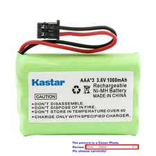 Kastar Ni-MH Battery Replace for Uniden BT909 BT1004 WHAMX4 Series WXI377 WXI477