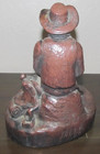 Vintage Original Cowboy Sculpture Largo 8" Statue Western Figure Ceramic Clay — photo 3