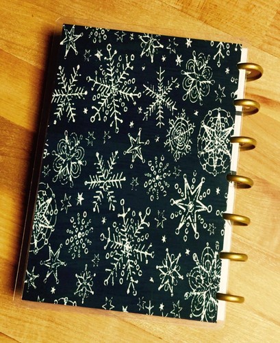 Juego de 4 fundas de vacaciones Let it Snow Chalkboard Snow Flake con MINI Happy Planner - Imagen 2 de 6