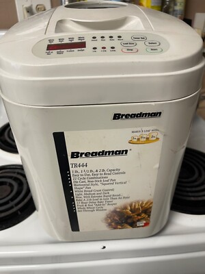 Breadman TR444 Deluxe Rapid Automatic Breadmaker Machine Bread Maker-1-1.5-2Lbs