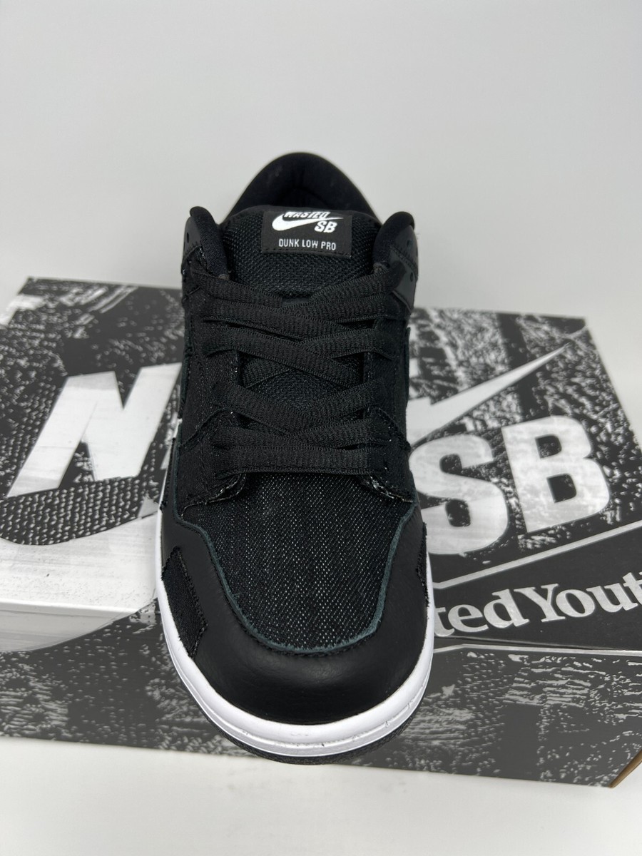 Nike SB Dunk Low x Wasted Youth DD8386-001 Black Red Men's Size 9