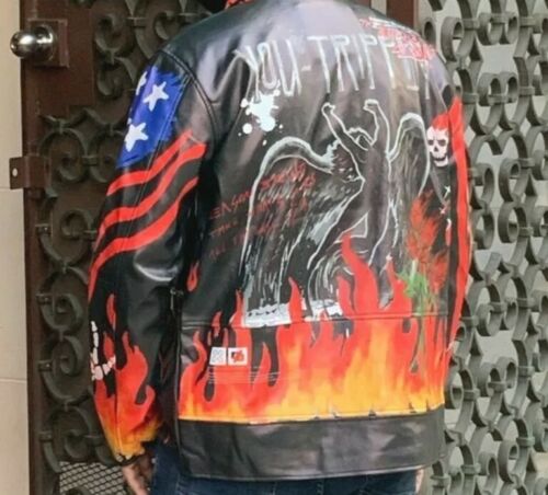 Men's Fashion Black Vegan Leather Jacket Size-S-L-XXL - Picture 4 of 9