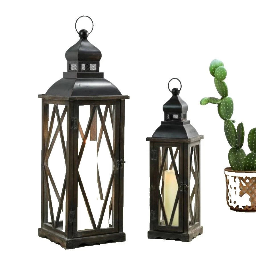 Casa de campo candelabros de cristal negro y accesorios