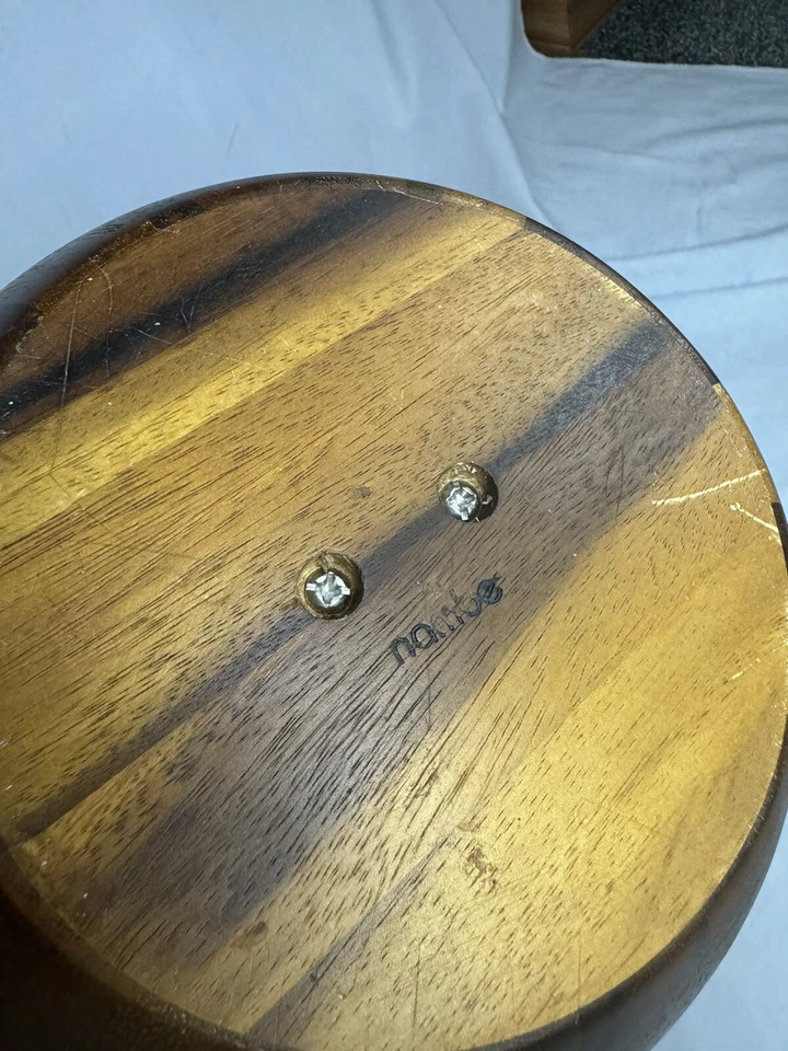 Nambe Colección Gourmet Nogal Árbol Frutal Cuenco Grande Moderno Soporte para Plátano Foto 4 de 4