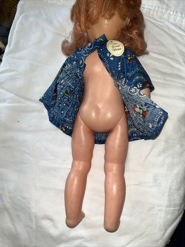 Vintage Puppe 1963 Uneeda verwurzelte rote Haare 15 Zoll groß - Bild 5 von 8