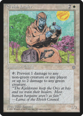 4 Elvish Healer 4x x4 - NM - Ice Age - SPARROW MAGIC mtg