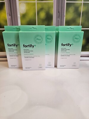 LOT of 11 boxes Fortify+ Natural Germ-Fighting Skincare - Firming Under Eye Pads