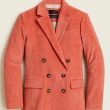 NWT J.Crew Women's Size 6 Coral Nayla Italian Corduroy Jacket Blazer BA487