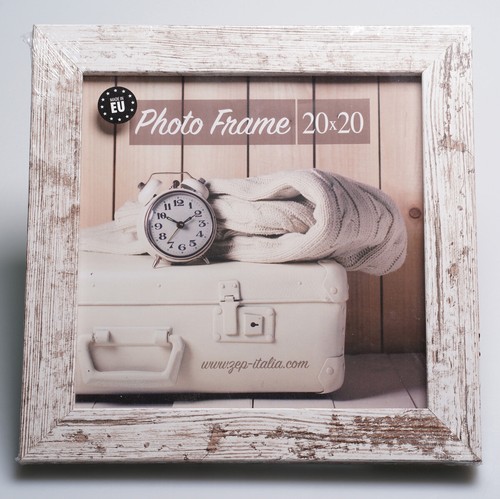 Nelson Holz Bilderrahmen 10x15 cm bis 30x40 cm Shabby Weiß Braun Foto Rahmen - Bild 8 von 8