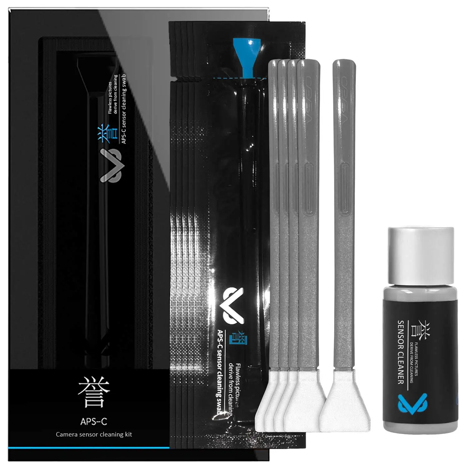 DSLR Camera Sensor Cleaning Swab Kit With Cleaner For Nikon Canon Sony Digital