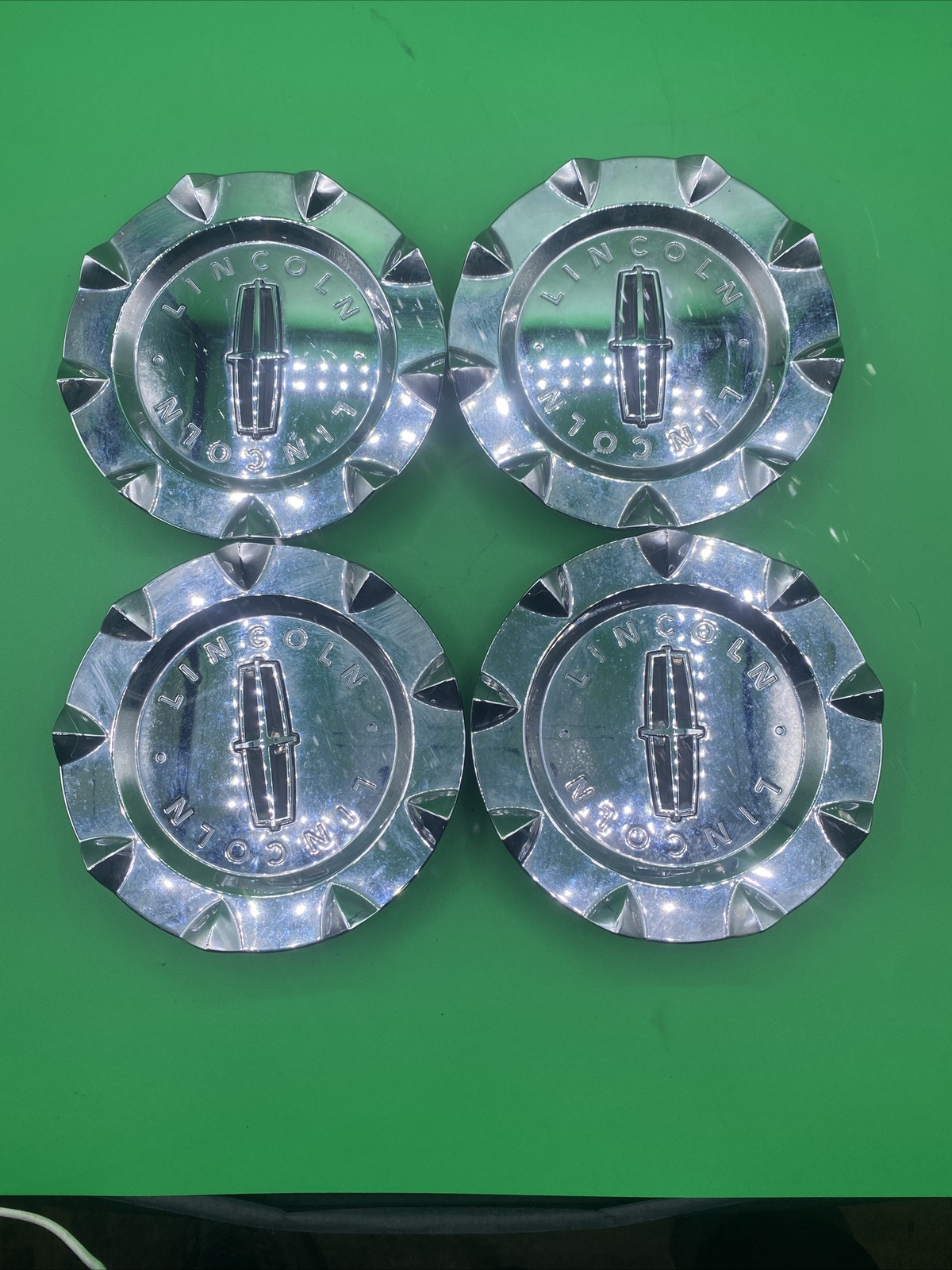 10 12 Lincoln MKZ Chrome Center Caps OEM 9H6C1A096BA SET OF ALL 4