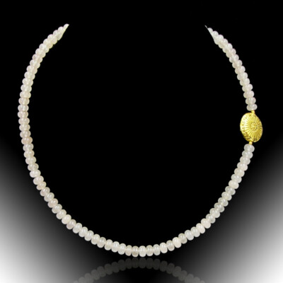 BAILYSBEADS edle rosa Chaceldon-Halskette Necklace Kette Collier neu Fr28