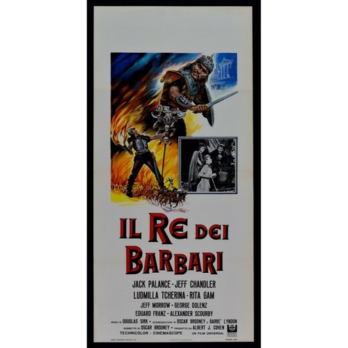 LOCANDINA IL RE DEI BARBARI JACK PALANCE CHANDLER RITA GAM B90 - 第 1/1 張圖片