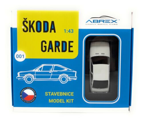 Abrex 1/43 Skoda Garde 1982 weiß Metall Modellbausatz - Bild 1 von 2