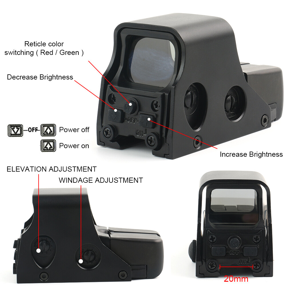 S*G様 EOTech HOLOgraphic Weapon Sight 551 Tactical 551 Holographic Sight Red Green Dot Optic Reflex