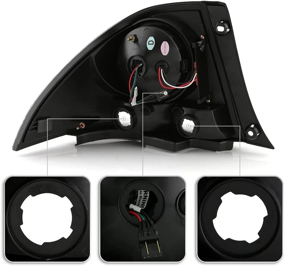 Juego de luces traseras LED negras 2001-2005 par de luces de freno para Lexus IS300 izquierda+derecha Foto 2 de 4