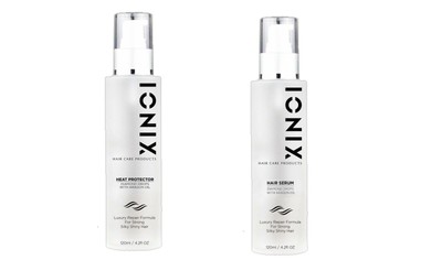Iso Beauty Ionix Argan Hair Care Black Diamond Hair Serum Heat