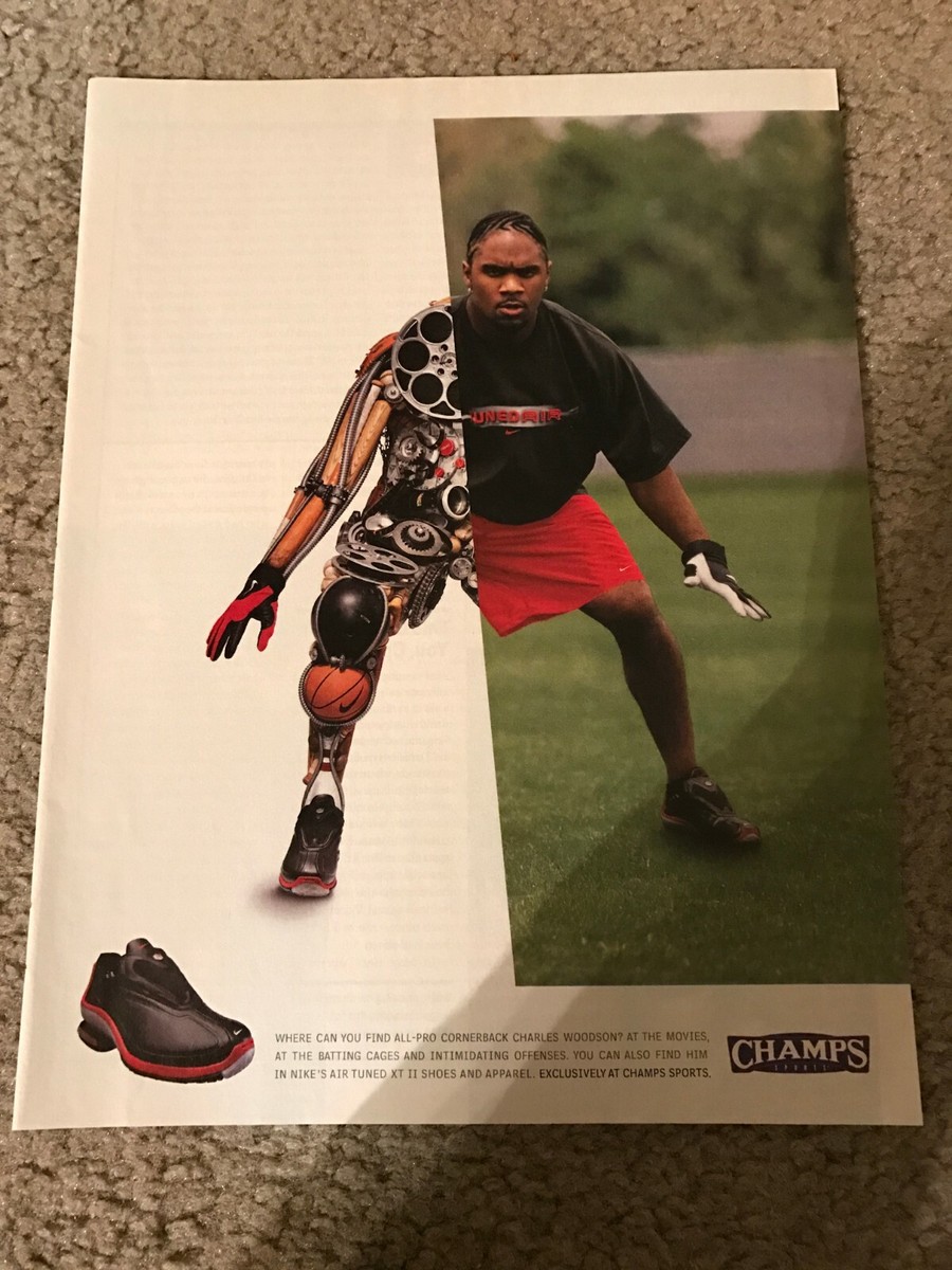 Vintage 2001 NIKE AIR TUNED XT II Shoes Poster Print Ad CHARLES