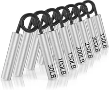 Grip Strength Trainer 4 Pack,50Lb-200Lb Metal Hand Grip Strengthener,Non-Slip He