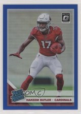 2019 Panini Donruss Optic Rated Rookie Blue Prizm 1/150 Hakeem Butler #166 rh9