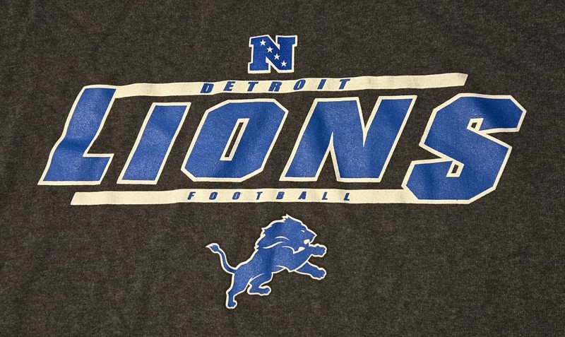 DETROIT LIONS Mens XL NFL Mens Logo T-Shirt by NFL Apparel NEW