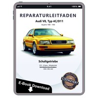 Audi V8 4C 1988-1994 6 Gang Schaltgetriebe 01E Kupplung Reparaturleitfaden Ebook