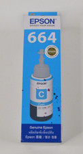 Epson EcoTank 664 Cyan Ink Tank Bottle Dated 2019 BRAND NEW - SEALED