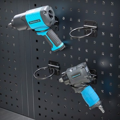 Datona  Bohrmaschinenhalter für Lochwand im 4er-Set aus Stahl + 7 cm Durchmesser