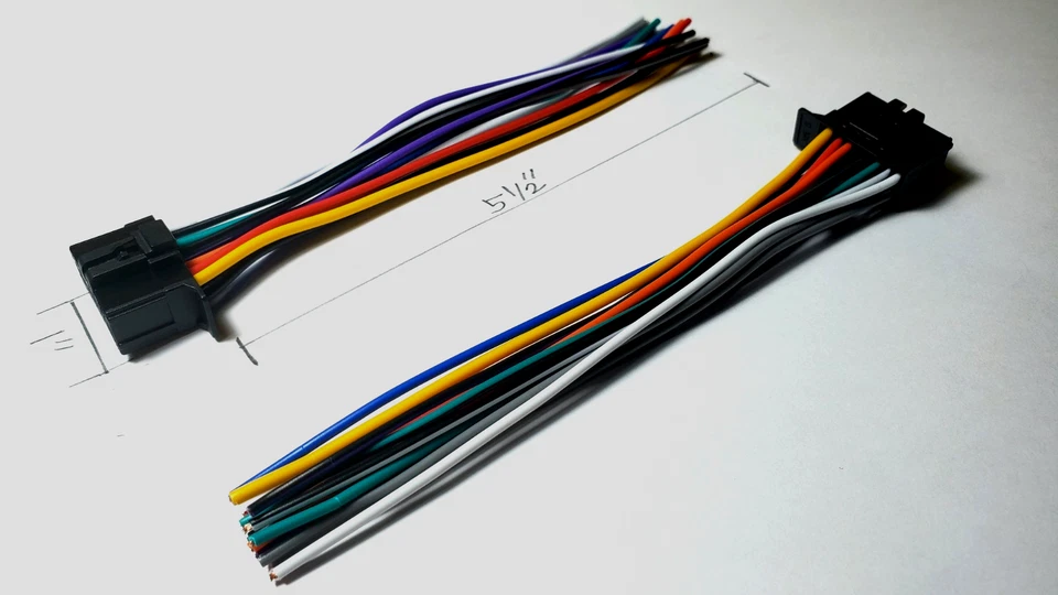 Paquete de 2 arneses de radio Pioneer de 16 pines 2010-up universales se conectan a cualquier vehículo Foto 3 de 4